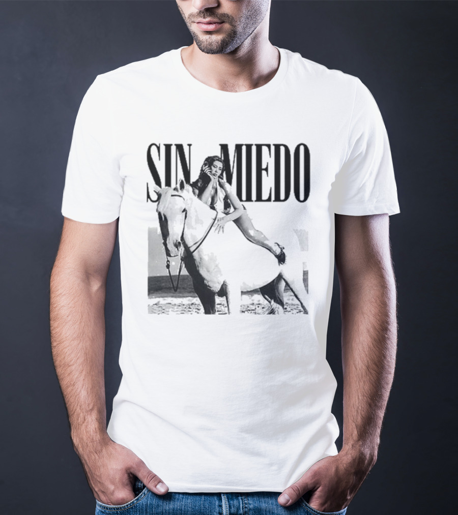 Kali Uchis Sin Miedo Equestrian Horseback Riding Vintage Style T-Shirt