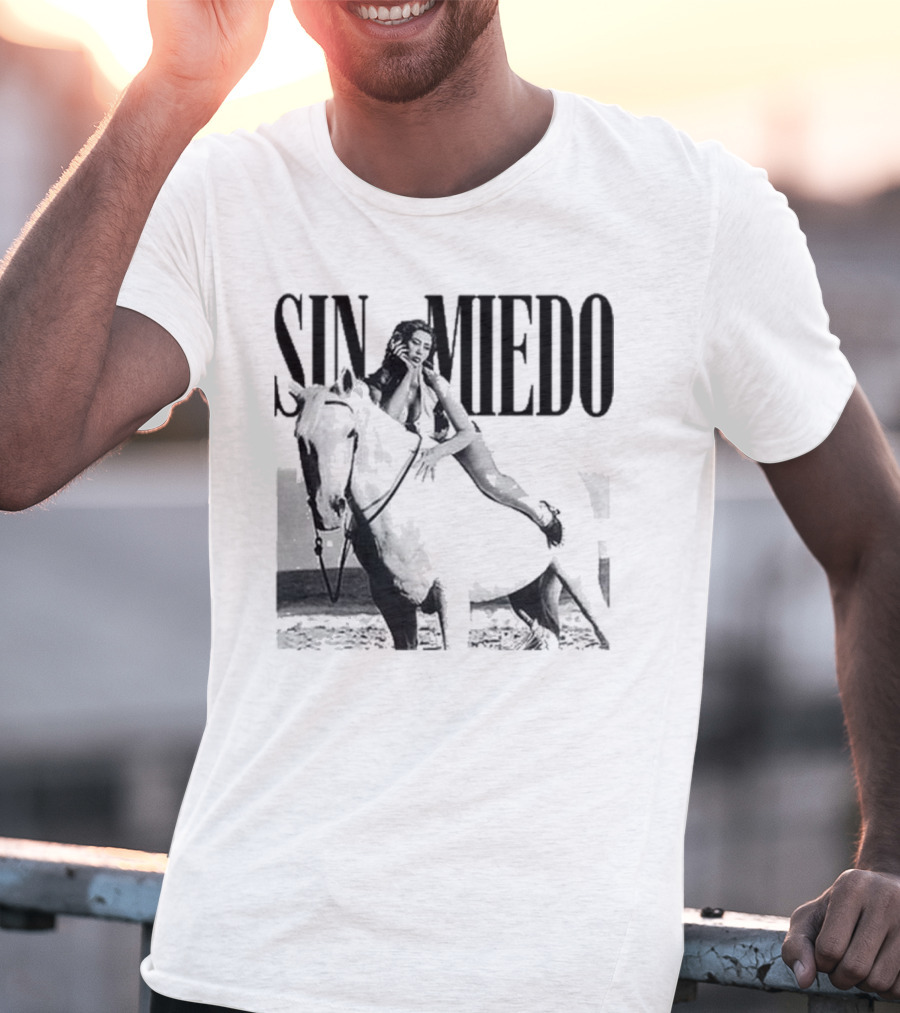 Kali Uchis Sin Miedo Equestrian Horseback Riding Vintage Style T-Shirt