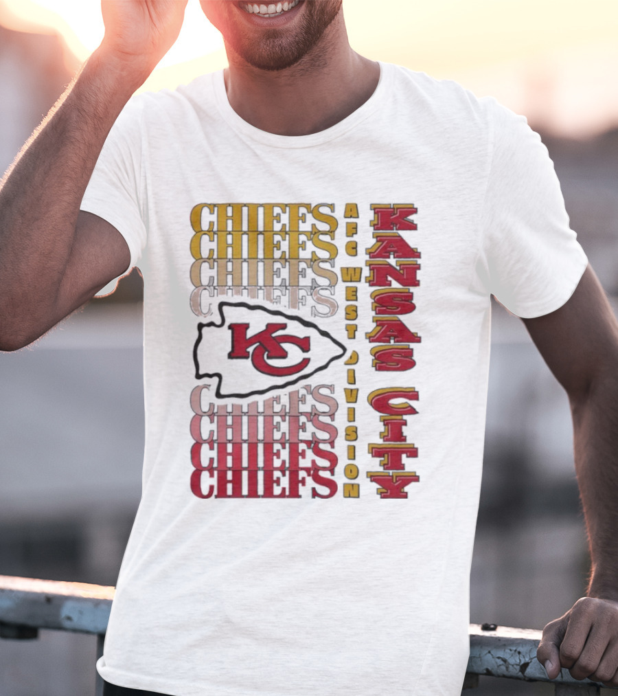 Kansas City Chiefs AFC West Division Kansas City Chiefs Logo KC Chiefs T-Shirt