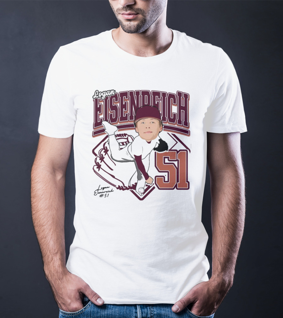 Eisenreich Baseball 51 Logan 2025 Sports Illustration T-Shirt