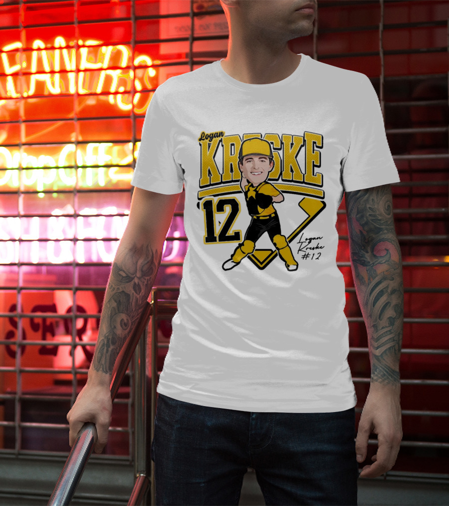 Logan Kreske Baseball 12 2025 Player Illustration T-Shirt