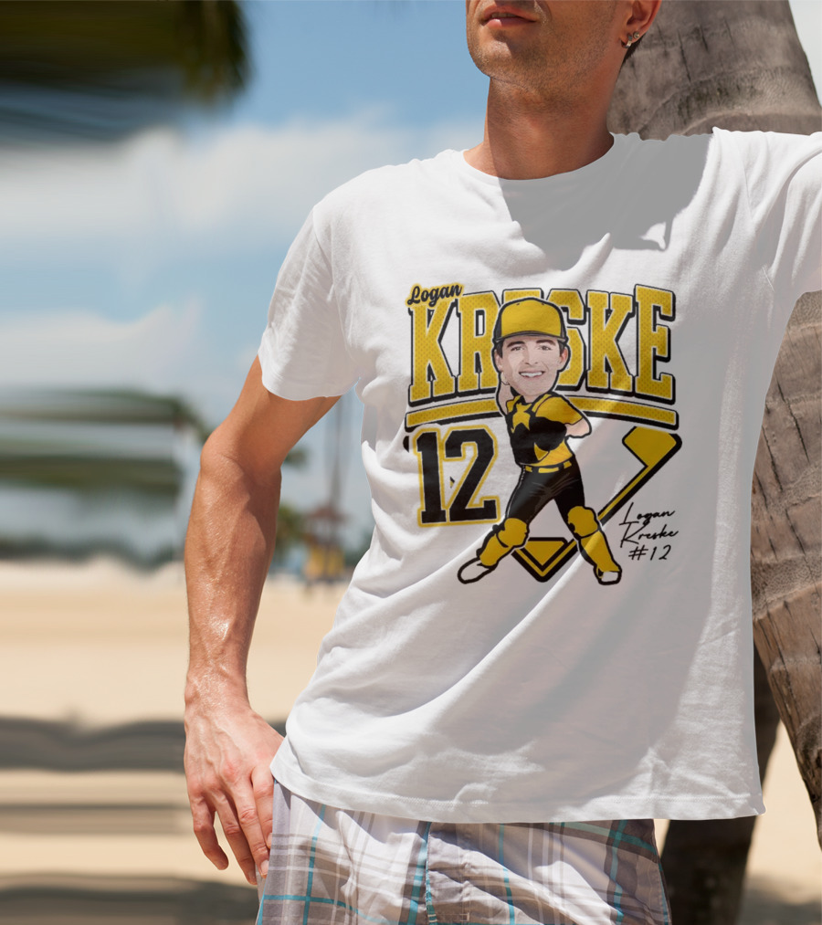 Logan Kreske Baseball 12 2025 Player Illustration T-Shirt