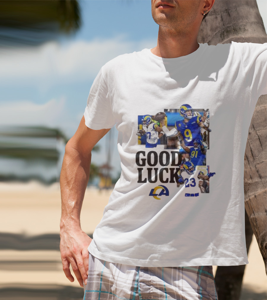 Los Angeles Rams Good Luck NFL Playoffs Est 1967 T-Shirt