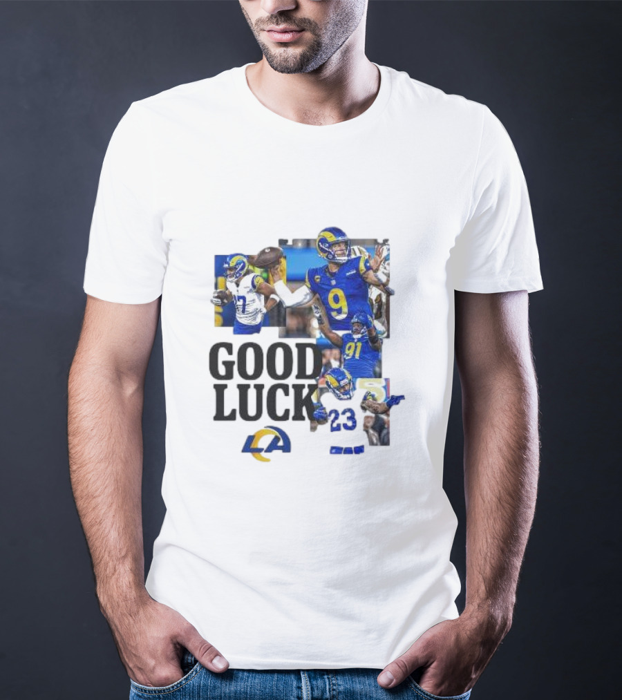 Los Angeles Rams Good Luck NFL Playoffs Est 1967 T-Shirt