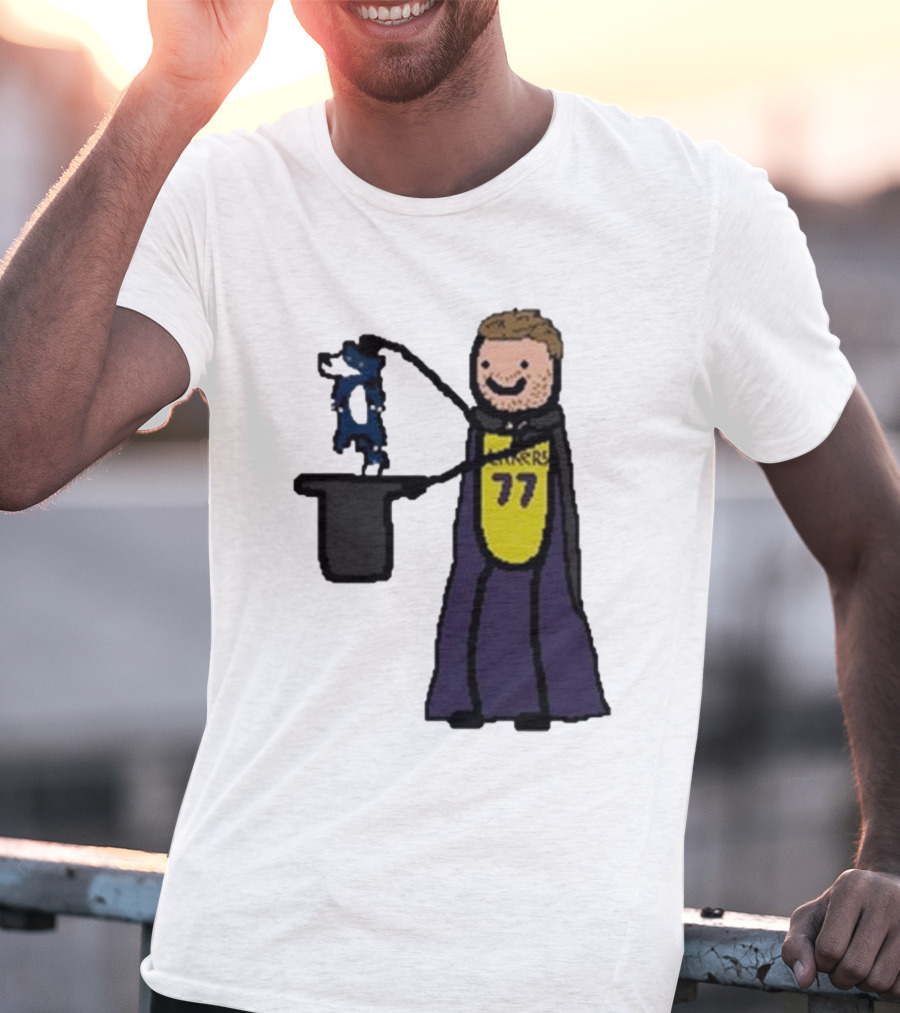 Luka Doncic 77 Lakers Magic Cartoon T-Shirt