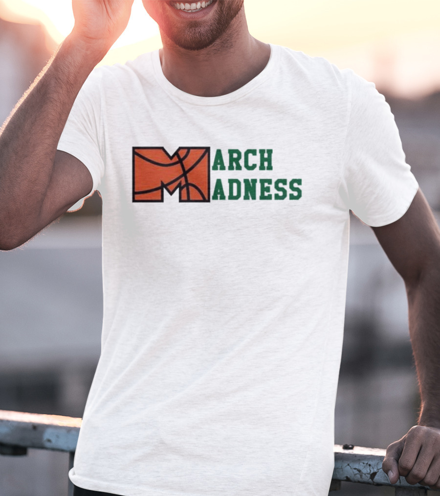 March Madness Basketball M Arch Adness T-Shirt