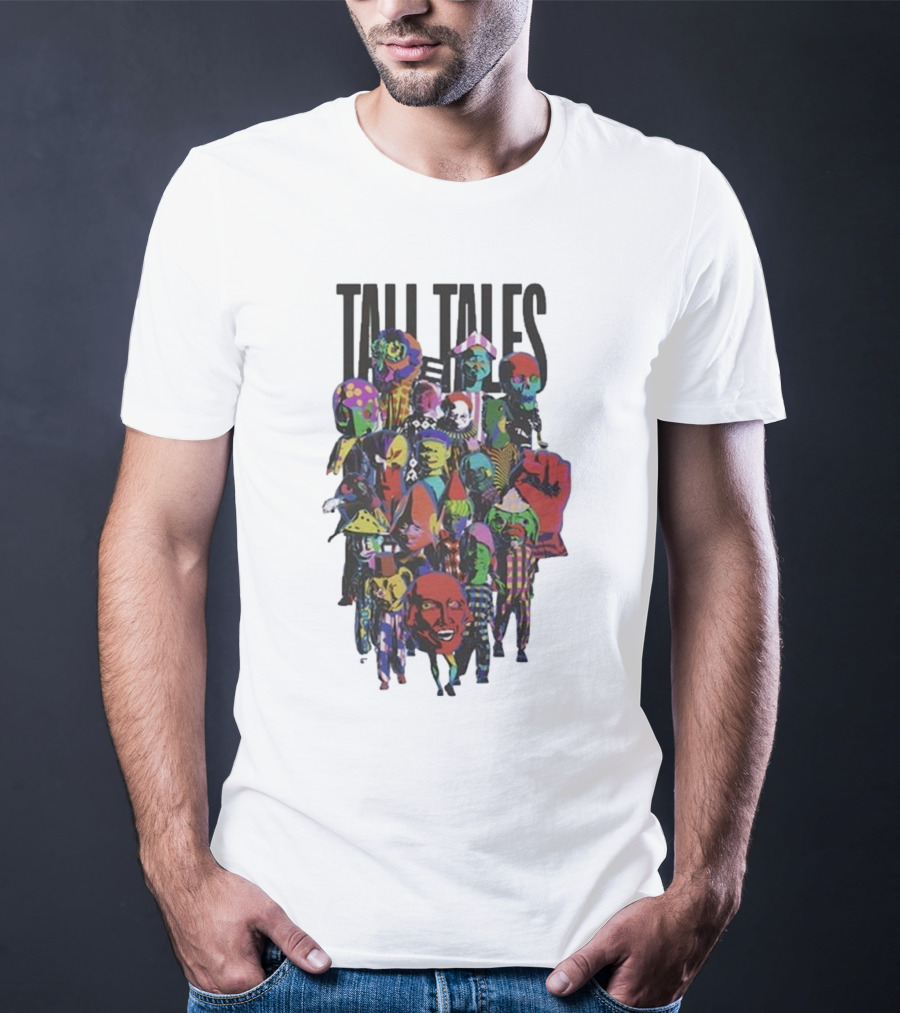 Mark Pritchard Tall Tales Colorful Parade Characters T-Shirt