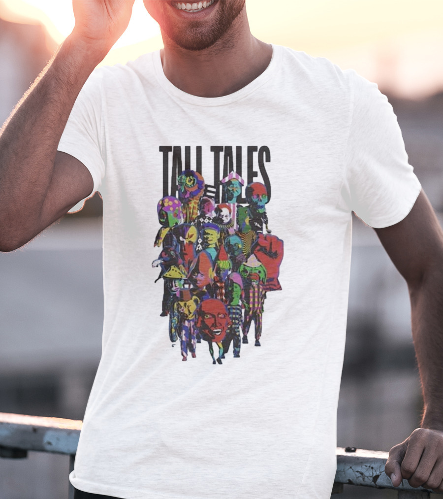 Mark Pritchard Tall Tales Colorful Parade Characters T-Shirt