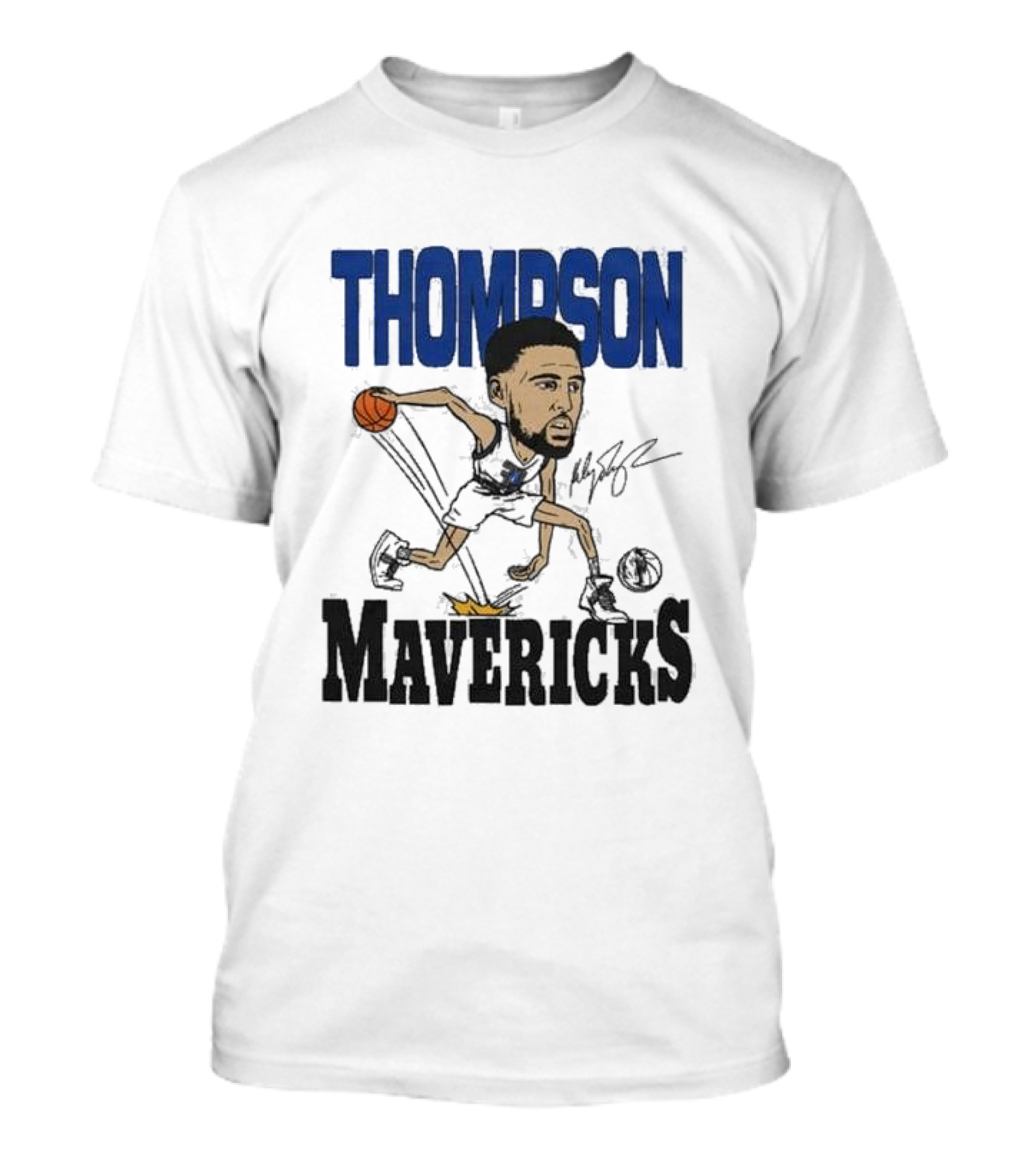 Klay Thompson Mavericks Basketball Caricature T-Shirt