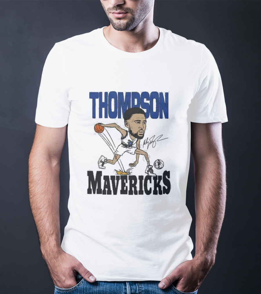 Klay Thompson Mavericks Basketball Caricature T-Shirt