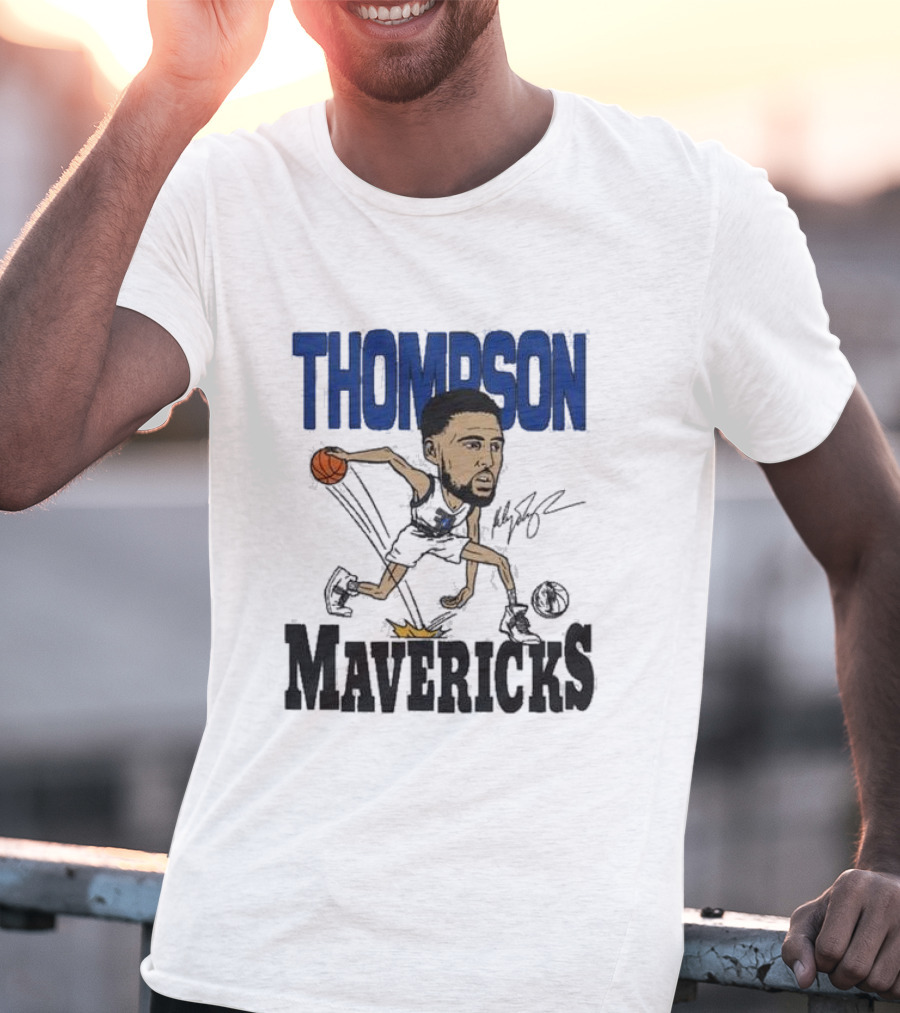 Klay Thompson Mavericks Basketball Caricature T-Shirt