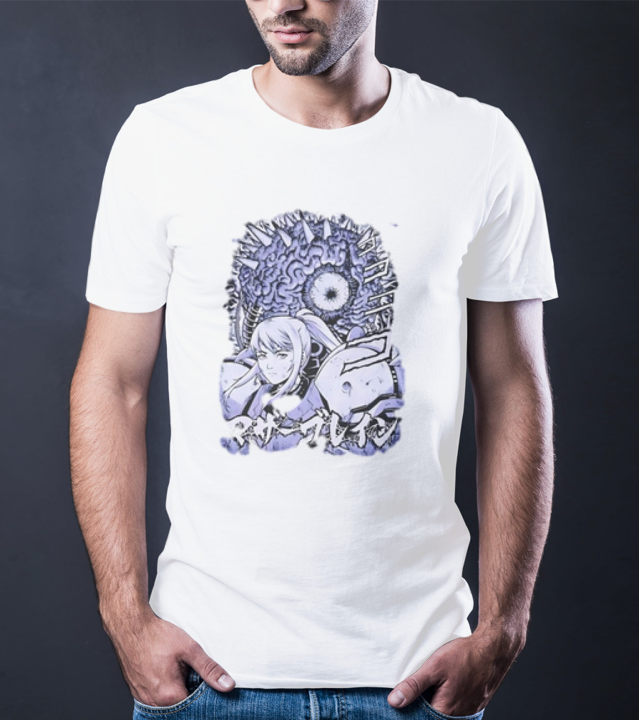 Metroid Mother Brain Samus Manga Style T-Shirt