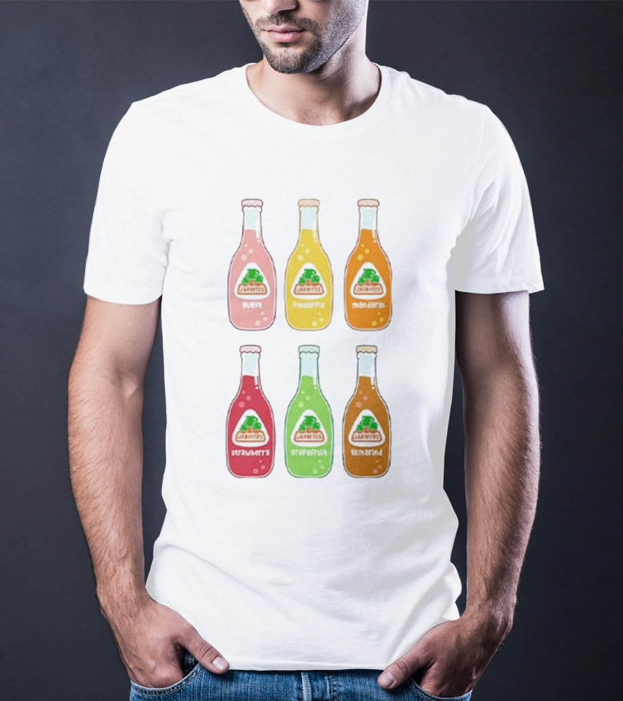 Jarritos Soda Bottle Guava Pineapple Mandarin Strawberry Grapefruit Tamarind T-Shirt