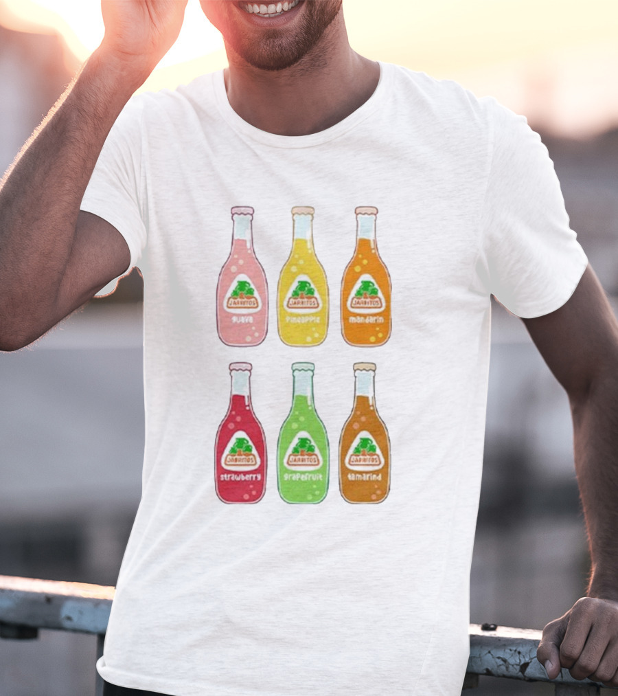 Jarritos Soda Bottle Guava Pineapple Mandarin Strawberry Grapefruit Tamarind T-Shirt