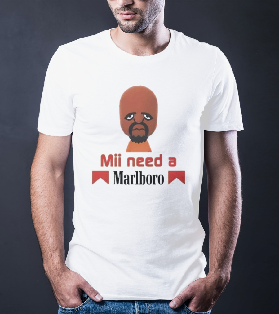Mii Need A Marlboro Nintendo Parody T-Shirt
