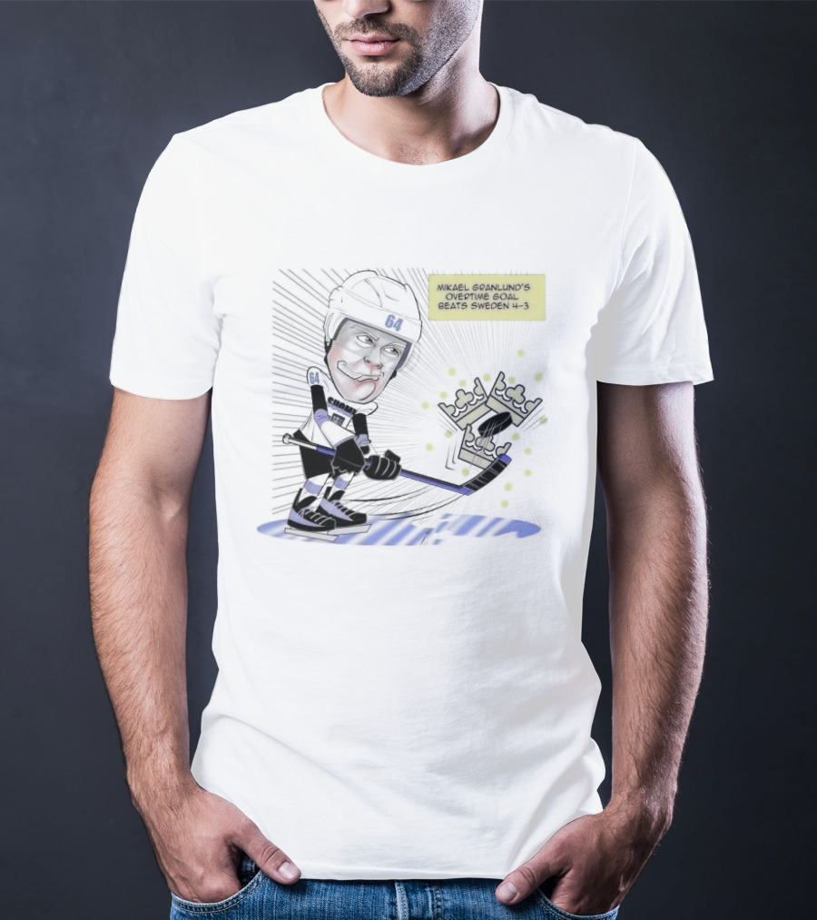 Mikael Granlund Overtime Goal Wins 4-3 Against Sweden With Hockey Crown Icon T-Shirt