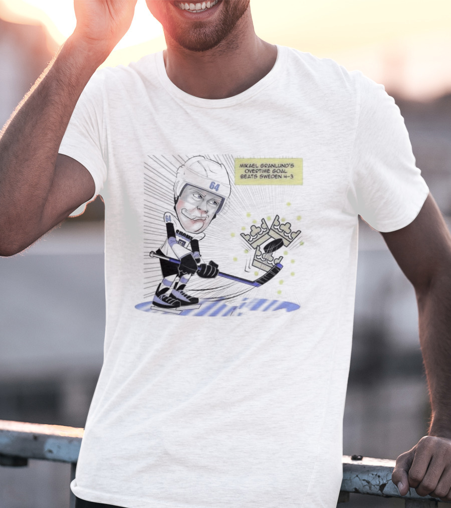 Mikael Granlund Overtime Goal Wins 4-3 Against Sweden With Hockey Crown Icon T-Shirt