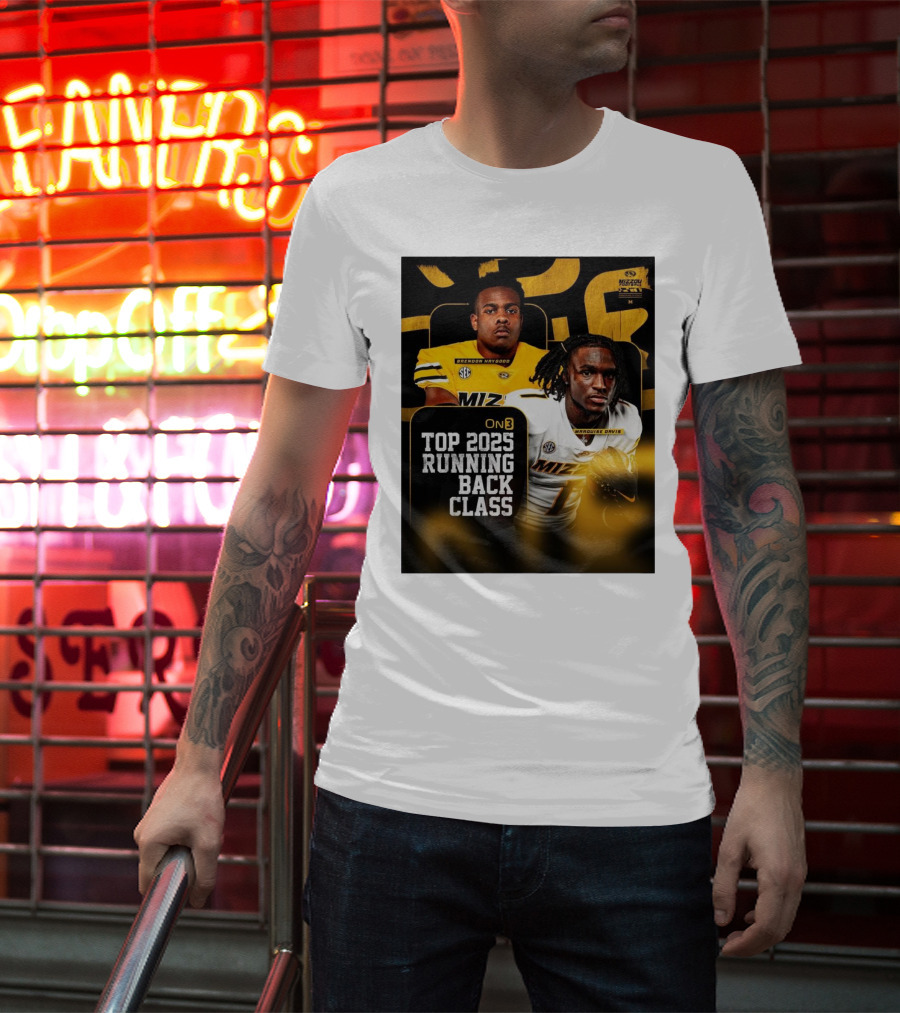 Missouri Football Top 2025 Running Back Class Brendon Haygood Marquise Davis SEC Mizzou T-Shirt