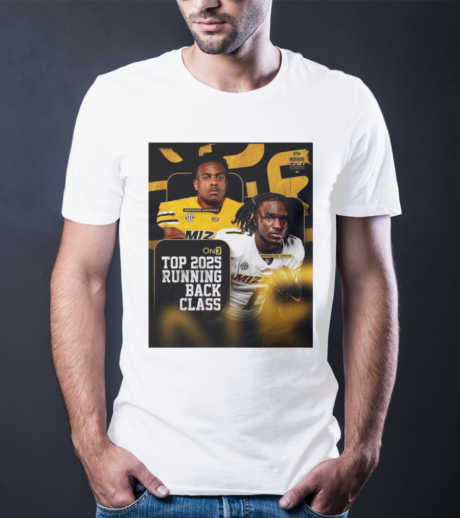 Missouri Football Top 2025 Running Back Class Brendon Haygood Marquise Davis SEC Mizzou T-Shirt