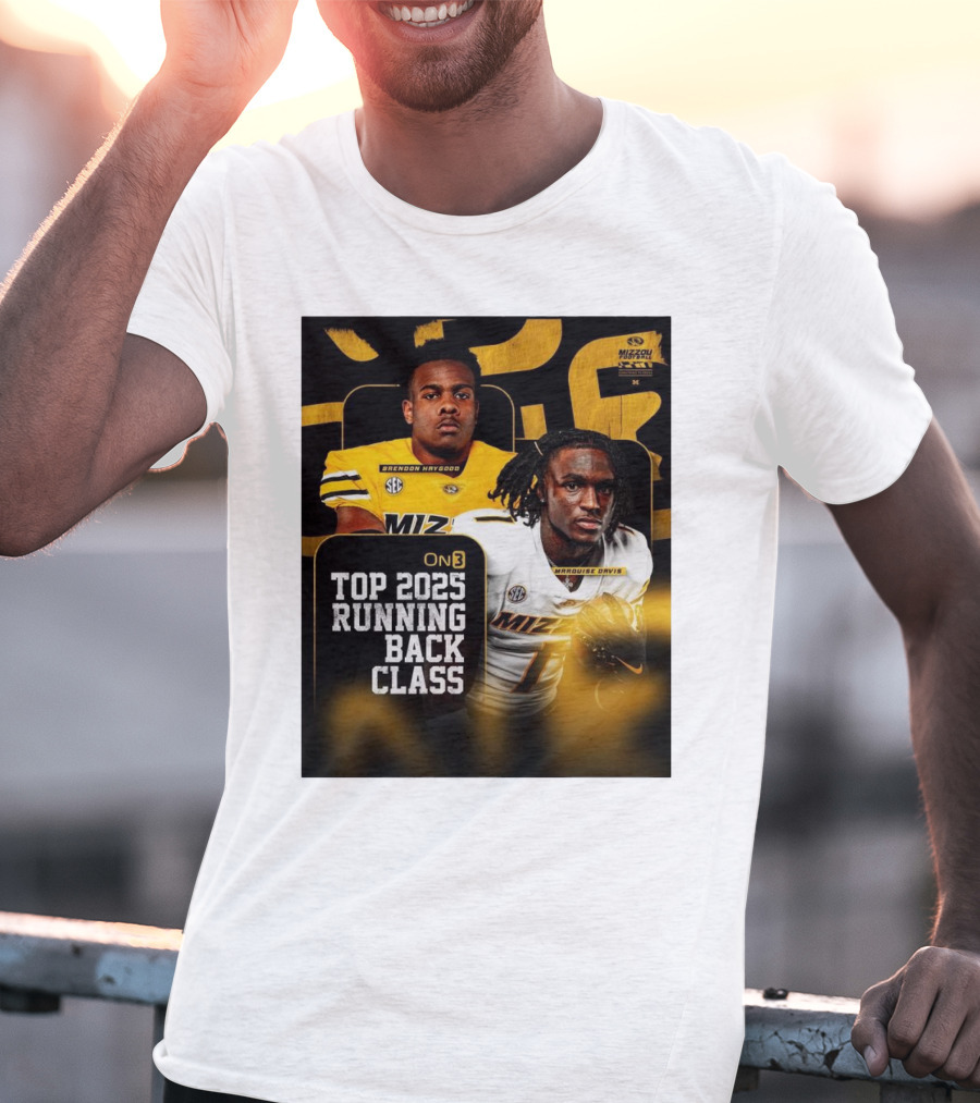 Missouri Football Top 2025 Running Back Class Brendon Haygood Marquise Davis SEC Mizzou T-Shirt