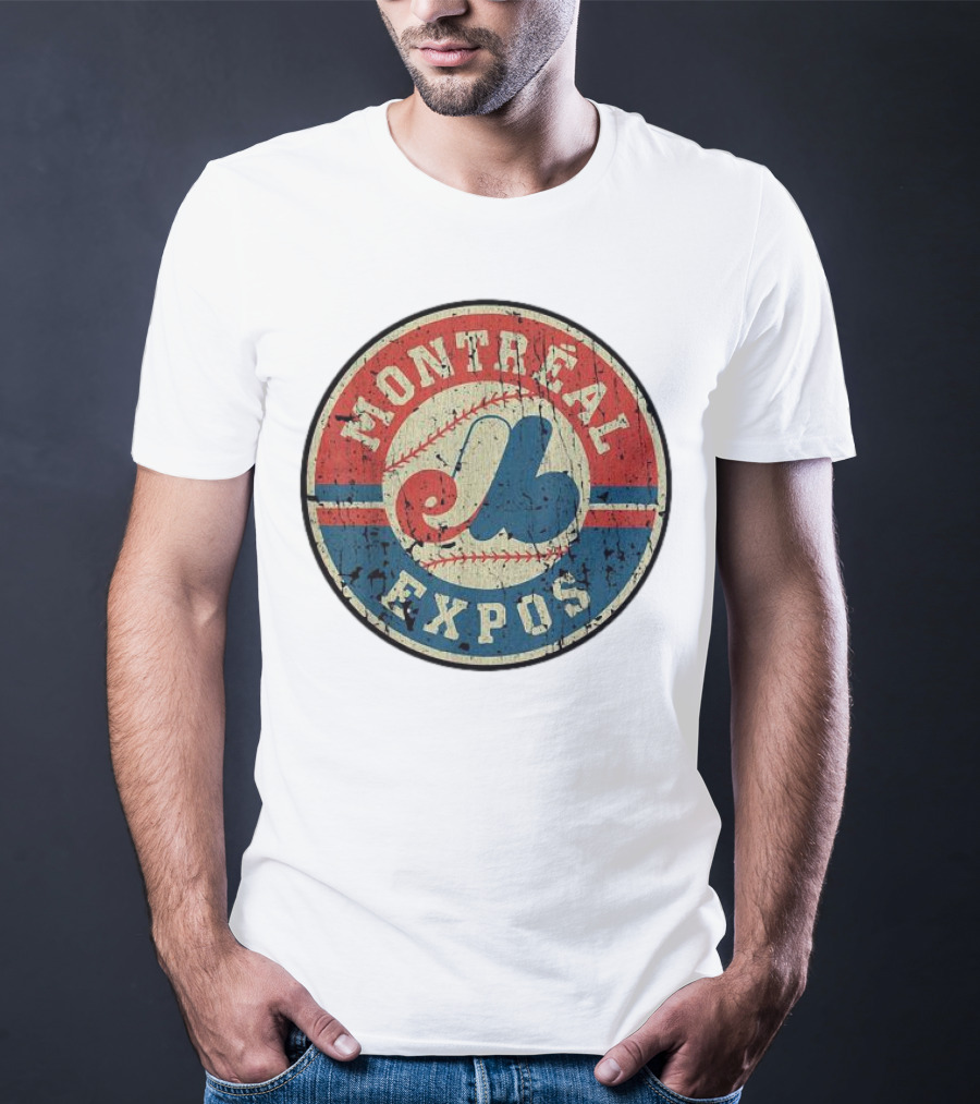 Montreal Expos Vintage Baseball Circle Emblem T-Shirt