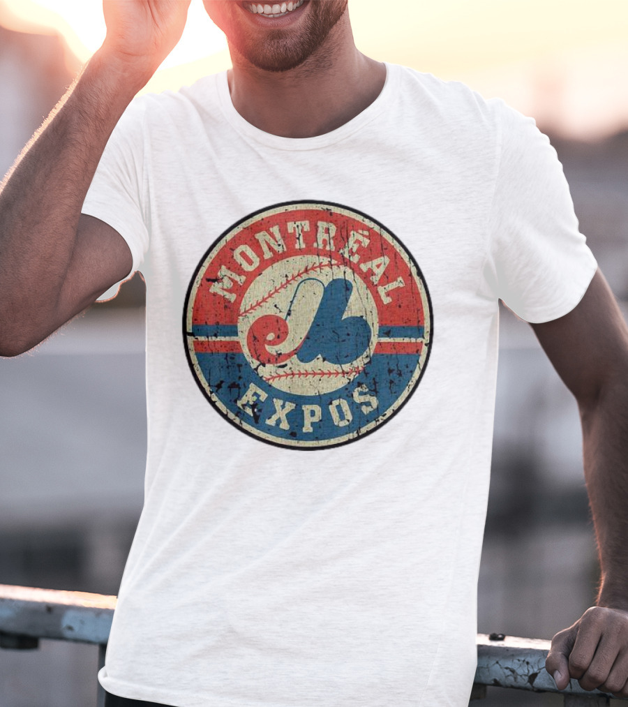 Montreal Expos Vintage Baseball Circle Emblem T-Shirt