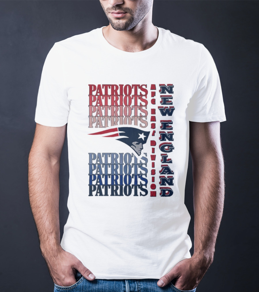 Patriots New England AFC East Division Football Team T-Shirt