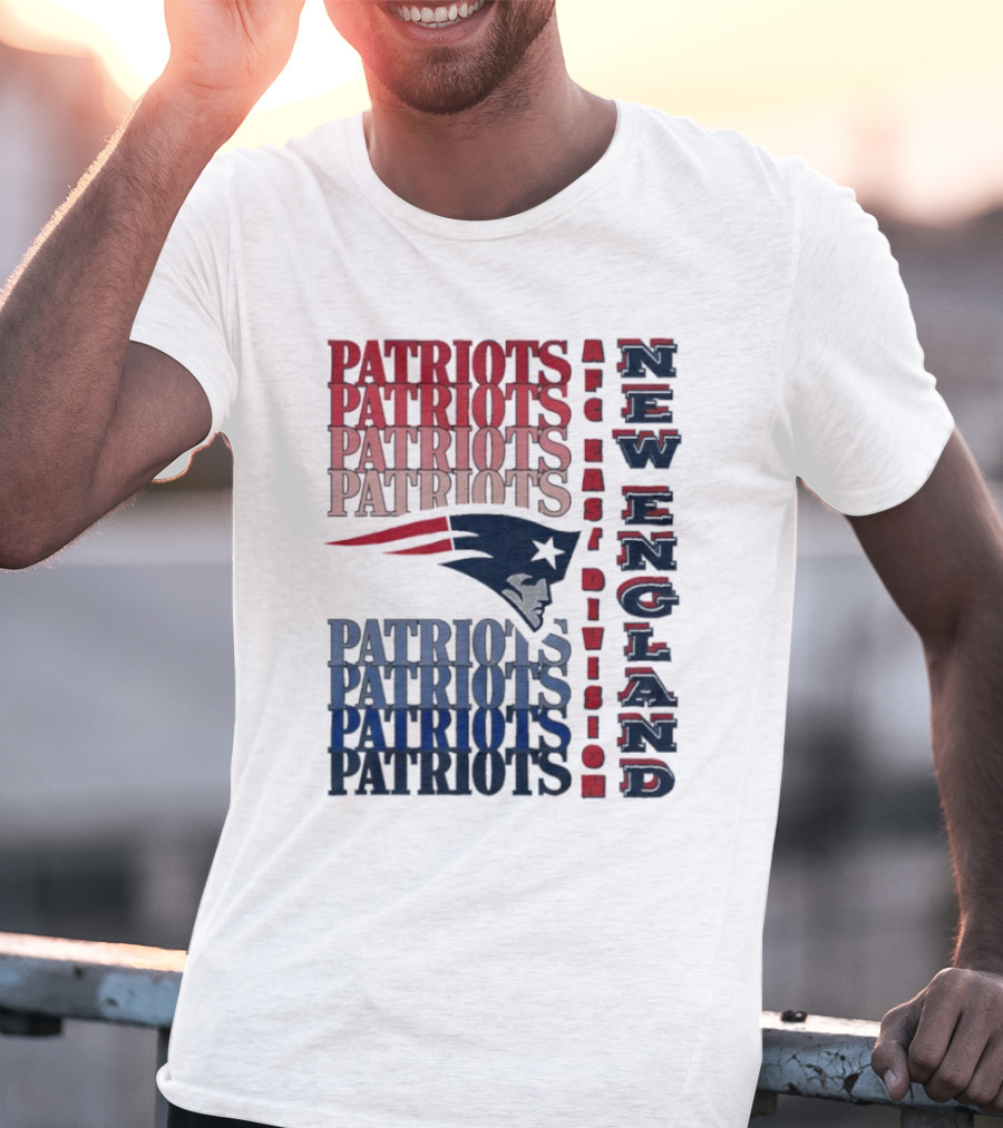 Patriots New England AFC East Division Football Team T-Shirt