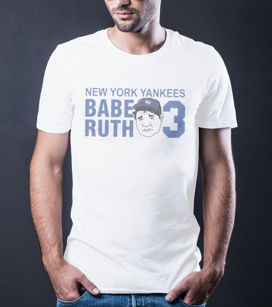 New York Yankees Babe Ruth 3 Vintage Baseball Legend T-Shirt
