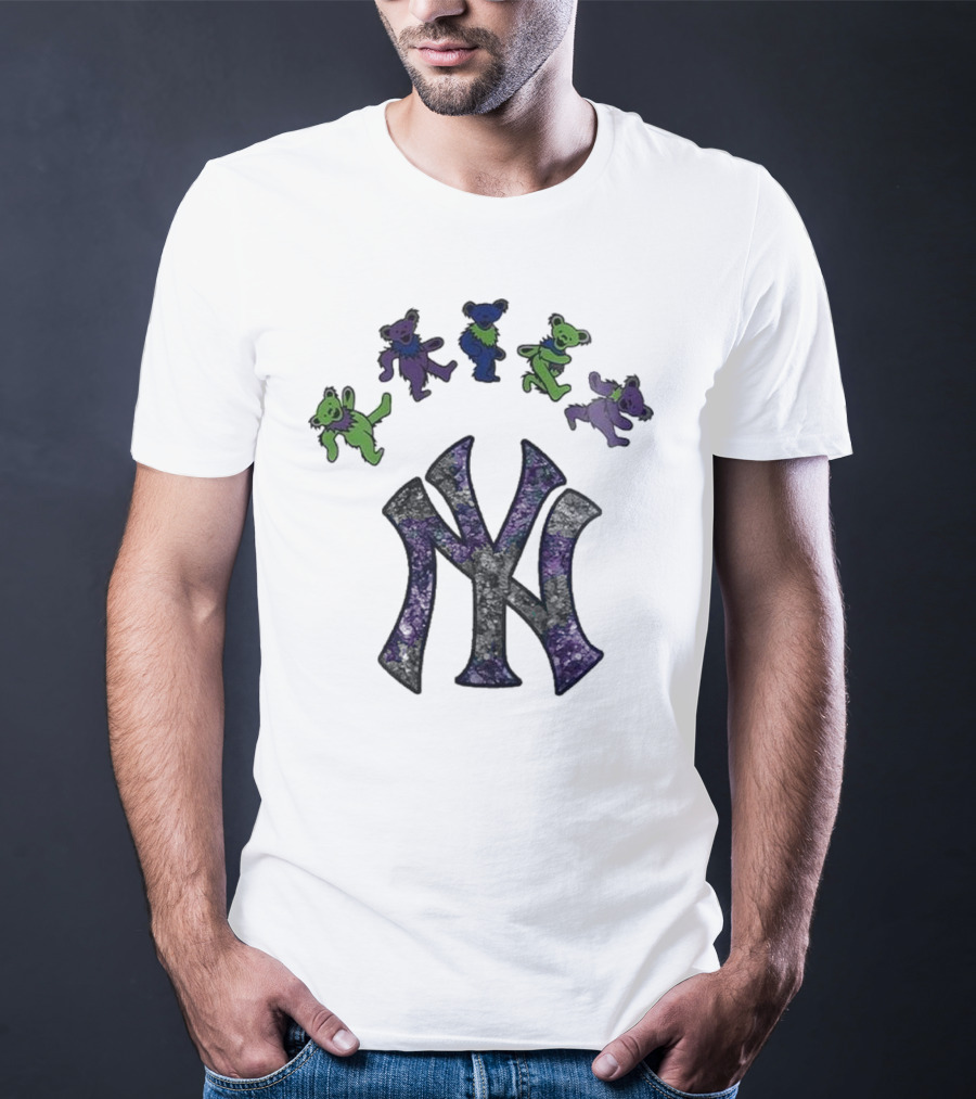 New York Yankees Grateful Dead Bears Night 2025 T-Shirt