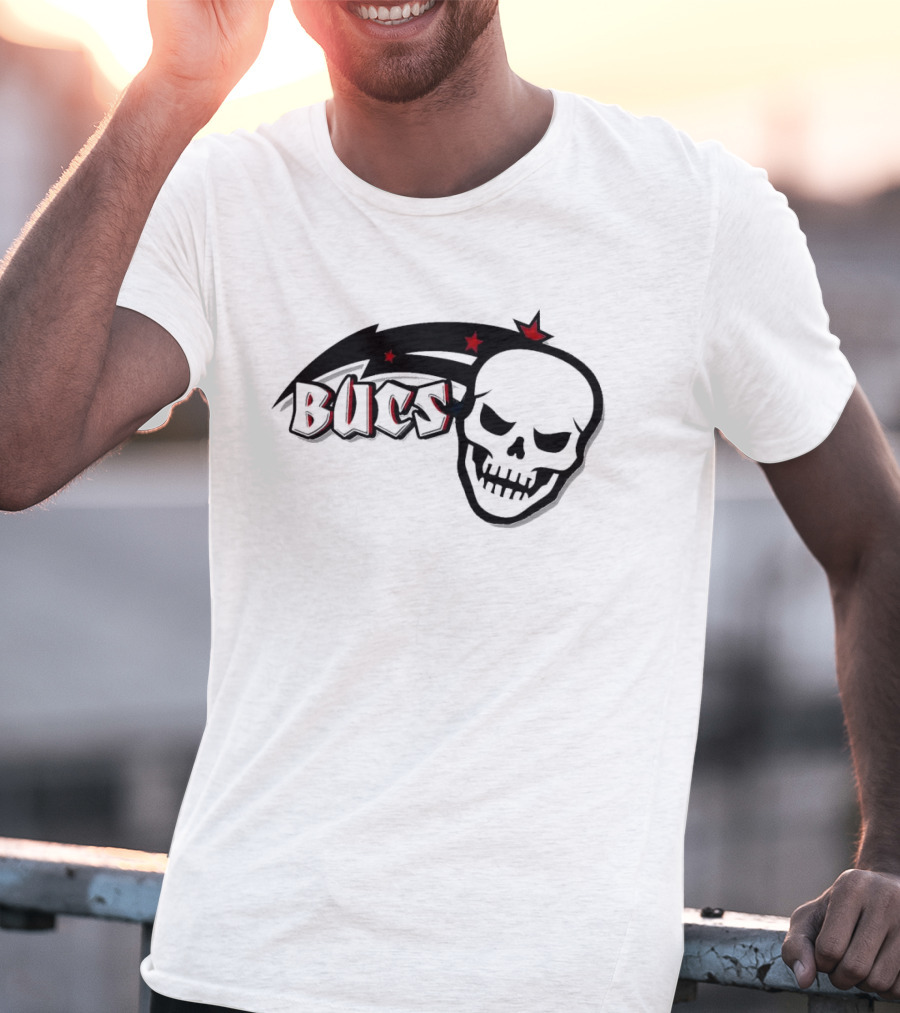 NFL NBA Tampa Bay Buccaneers Orlando Magic Stars Red Blue T-Shirt