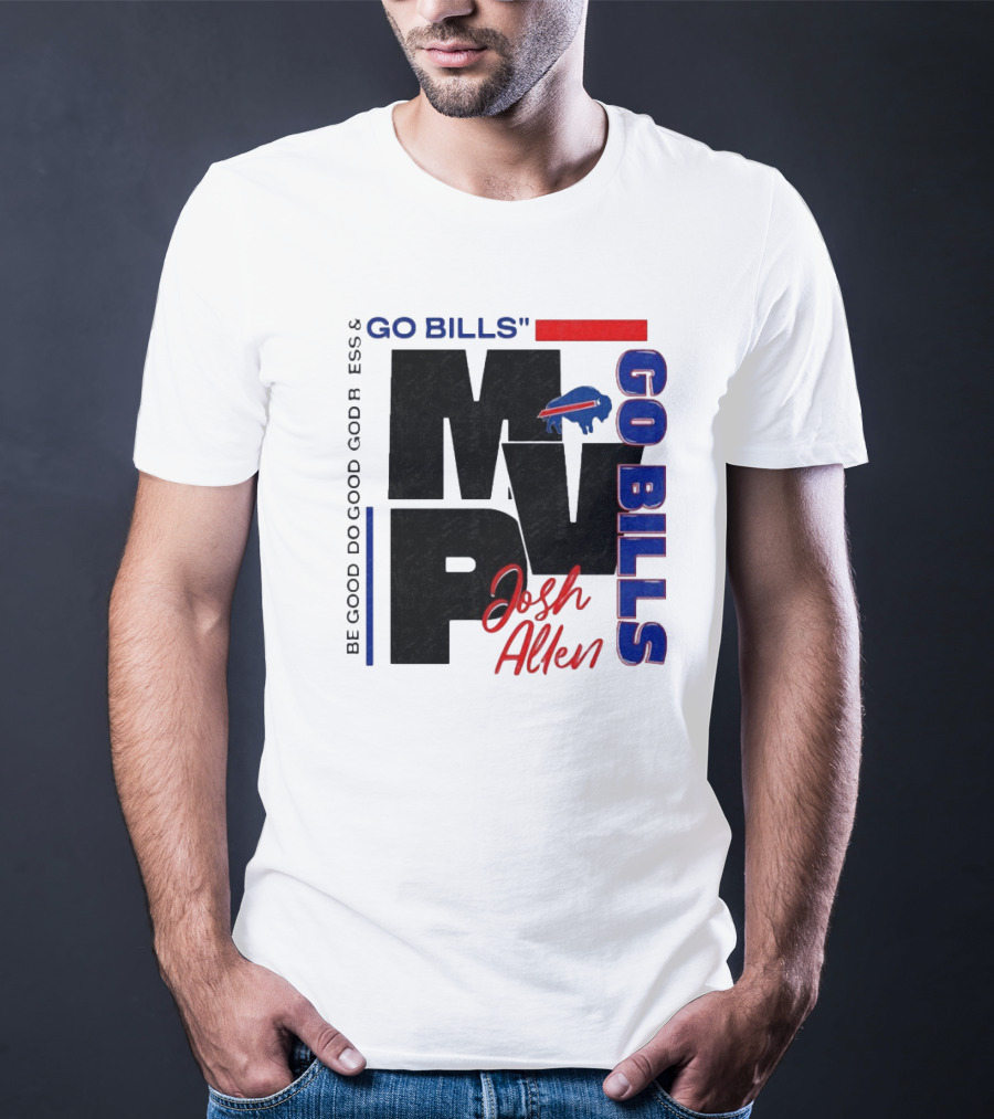 "Go Bills Josh Allen MVP Buffalo Football" T-Shirt