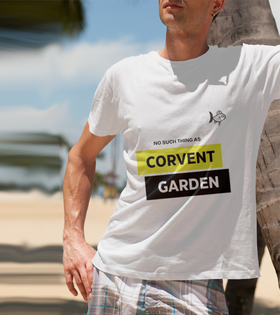 No Such Thing As Corvent Garden With Yellow And Black Text Blocks T-Shirt