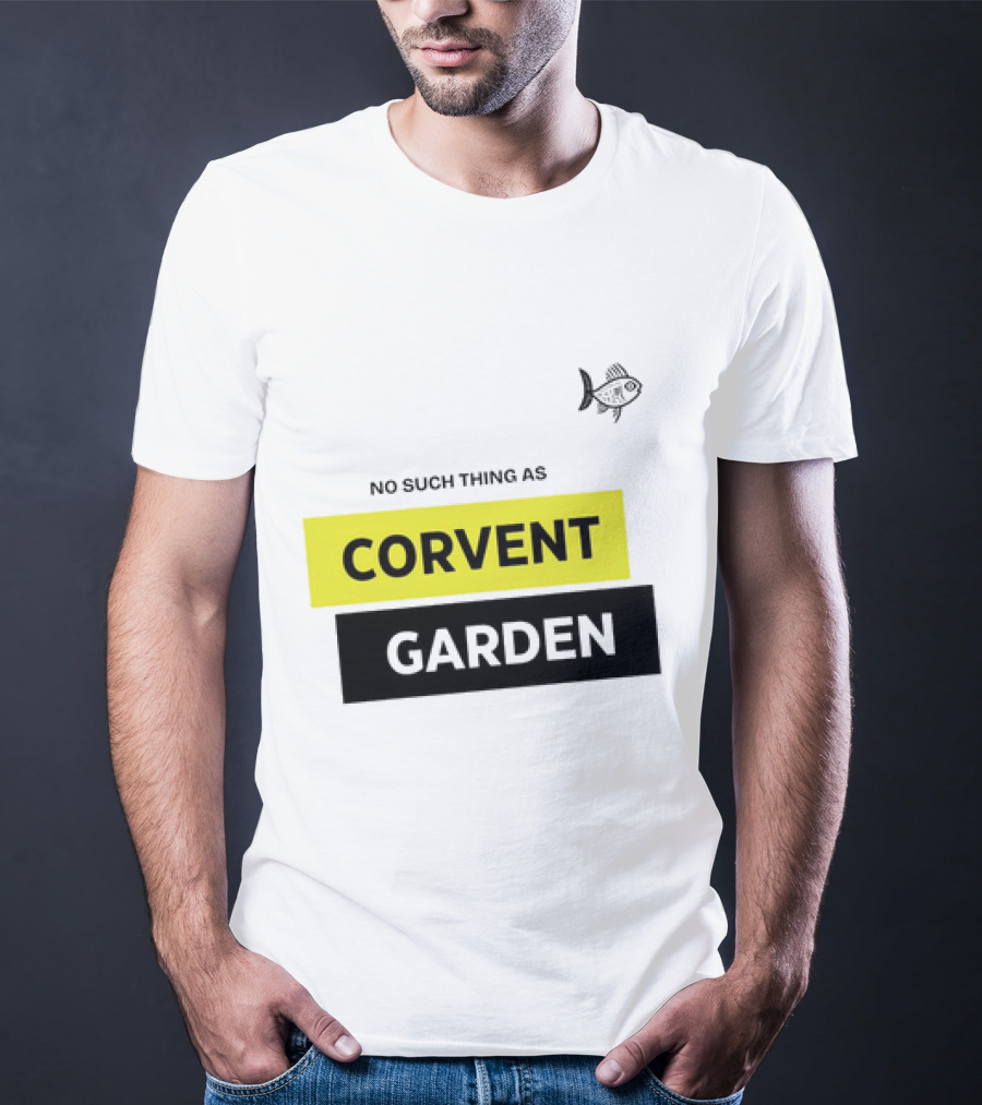 No Such Thing As Corvent Garden With Yellow And Black Text Blocks T-Shirt