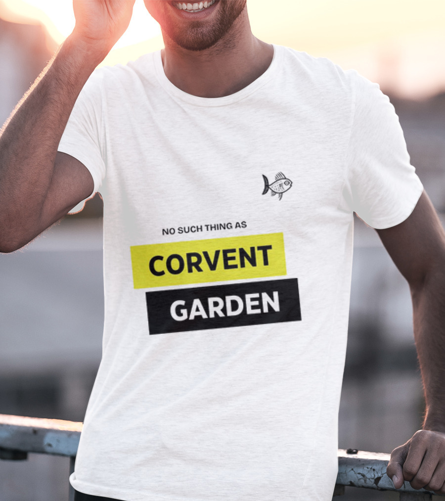 No Such Thing As Corvent Garden With Yellow And Black Text Blocks T-Shirt