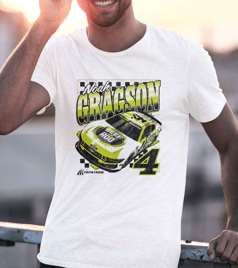 Noah Gragson Beef-A-Roo Car Racing Number 4 T-Shirt