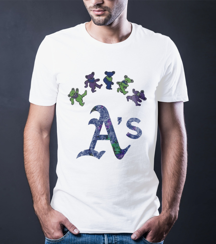 Oakland Athletics Grateful Dead Dancing Bears 2025 T-Shirt