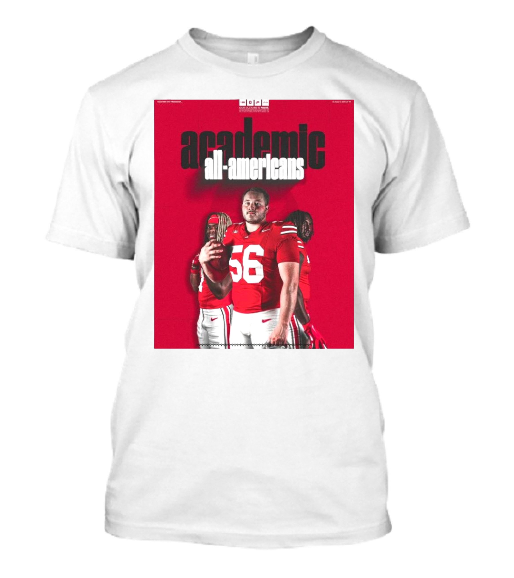Ohio State Football Academic All-Americans Quinshon Judkins Seth McLaughlin Donovan Jackson T-Shirt