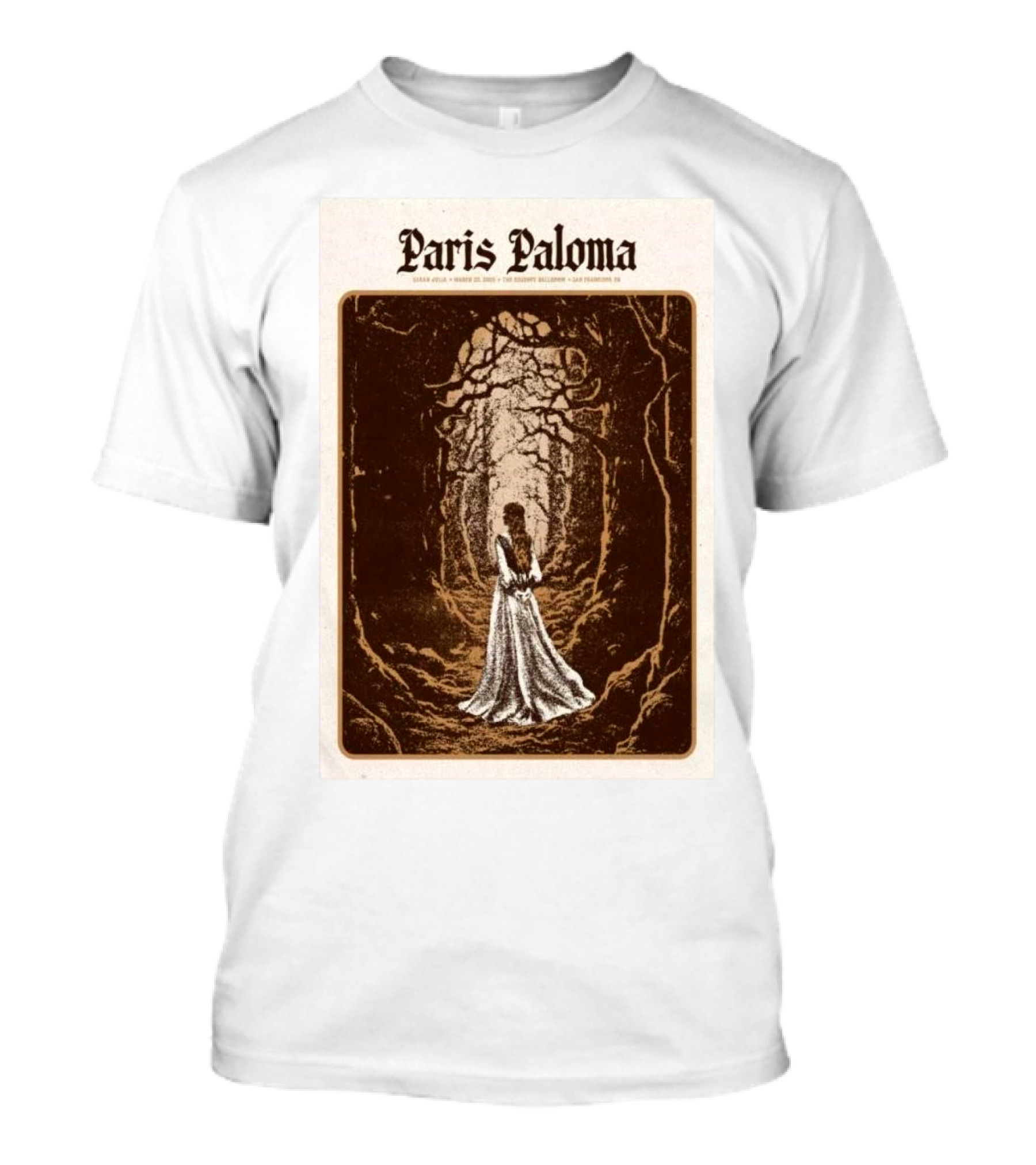 Paris Paloma March 25 2025 The Regency Ballroom San Francisco CA Concert T-Shirt