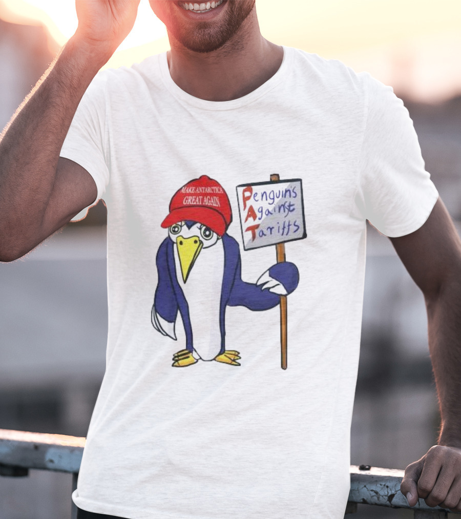 PAT Penguins Against Tariffs Make Antarctic Great Again T-Shirt