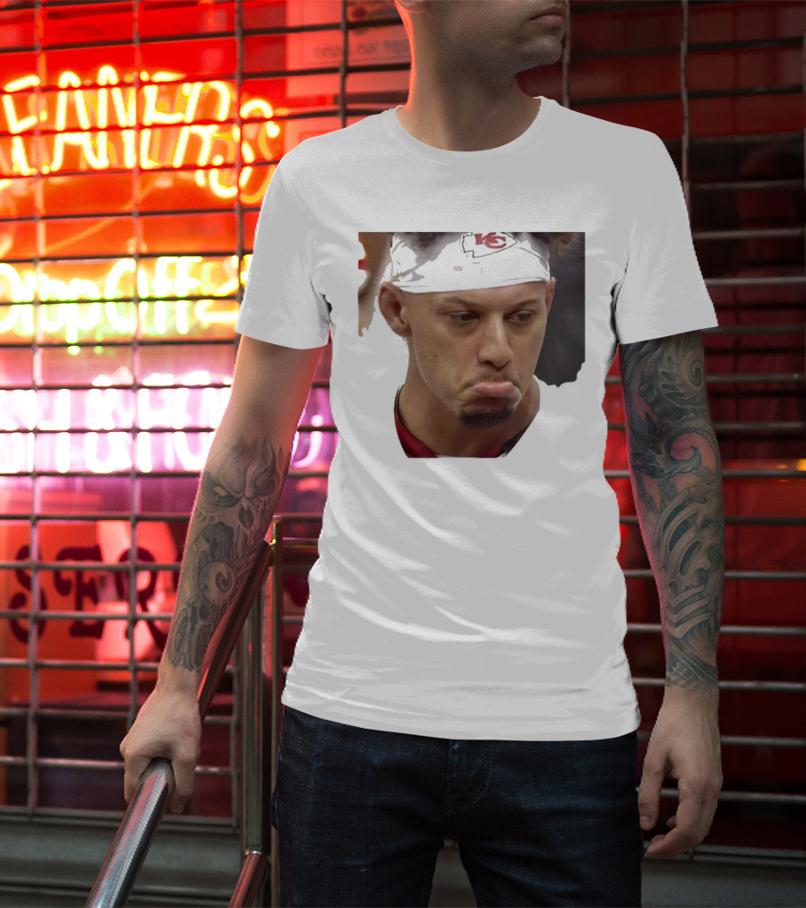 Super Sad Pat Mahomes Headband KC T-Shirt