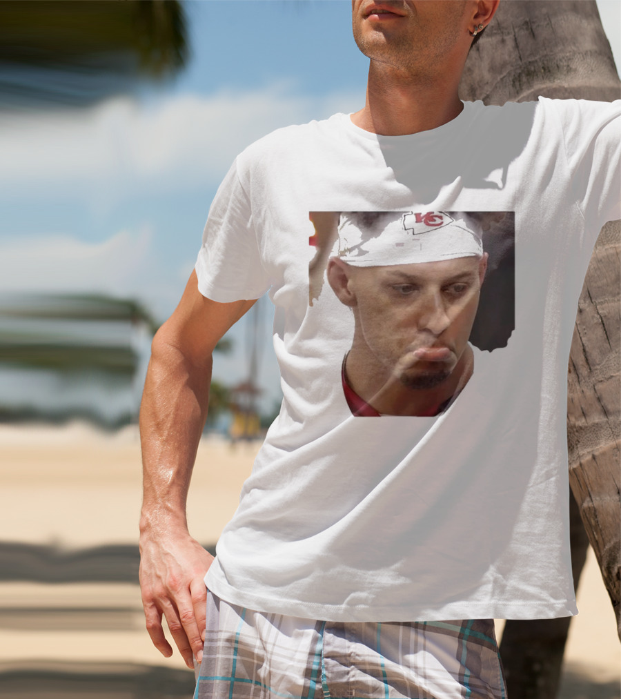 Super Sad Pat Mahomes Headband KC T-Shirt