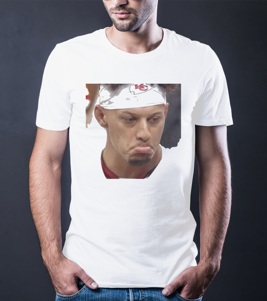 Super Sad Pat Mahomes Headband KC T-Shirt