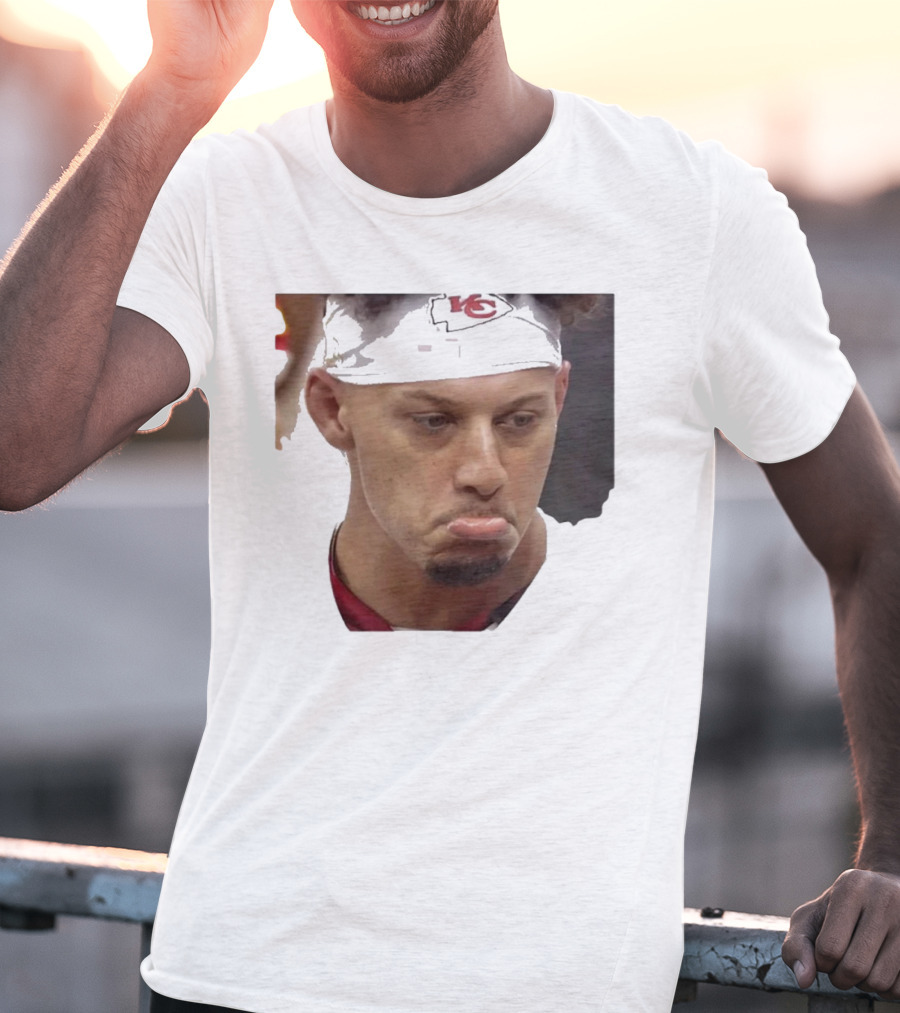 Super Sad Pat Mahomes Headband KC T-Shirt