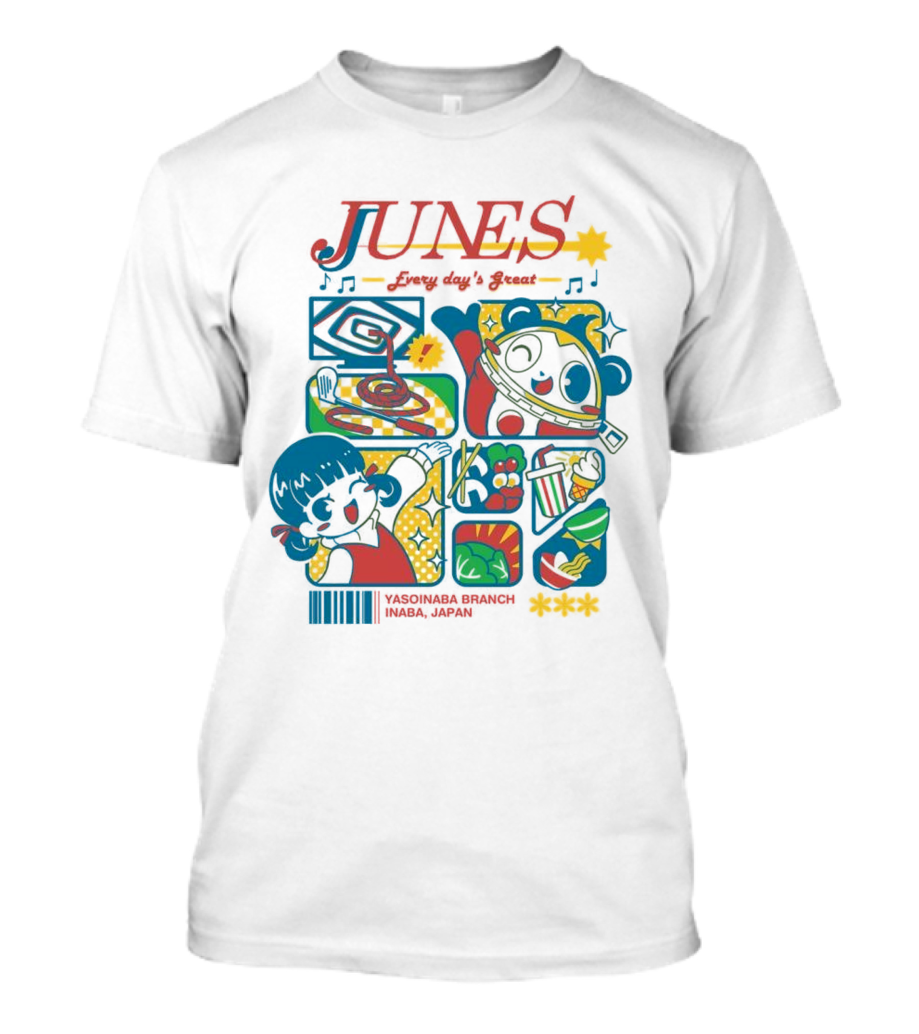 Junes Every Day's Great Persona 4 Characters And Scenes T-Shirt