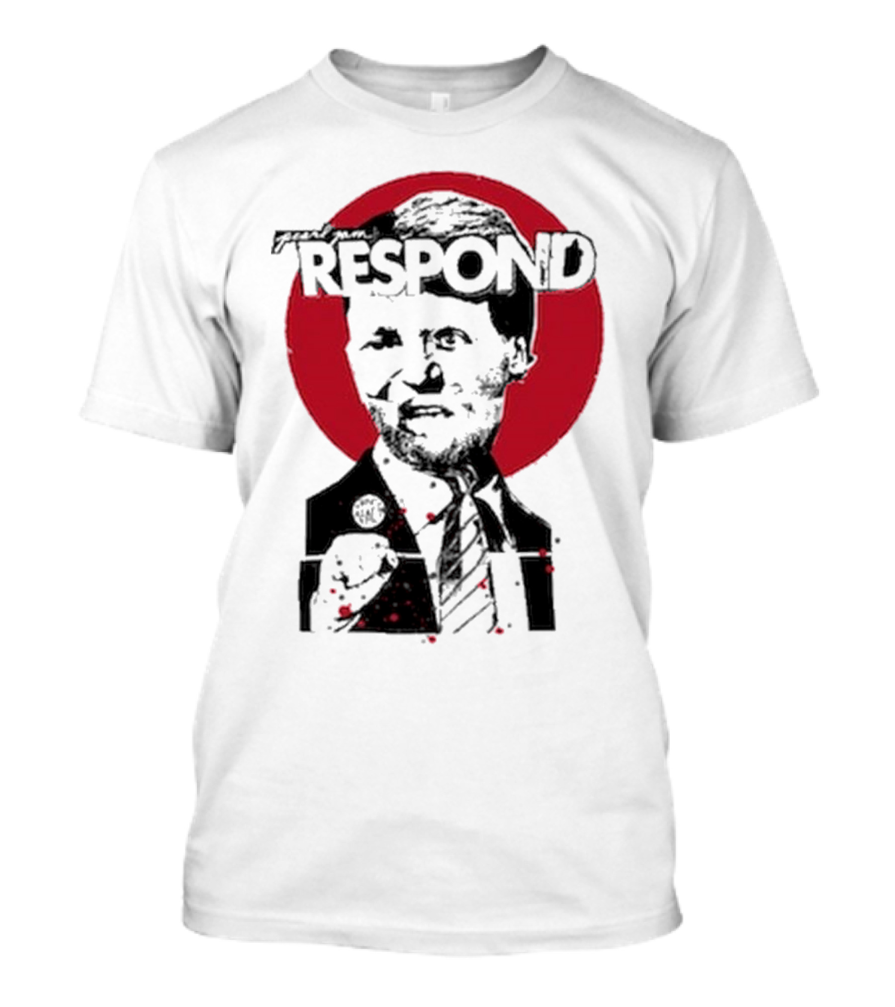 Pearl Jam Respond 2025 Red Circle Silhouette T-Shirt