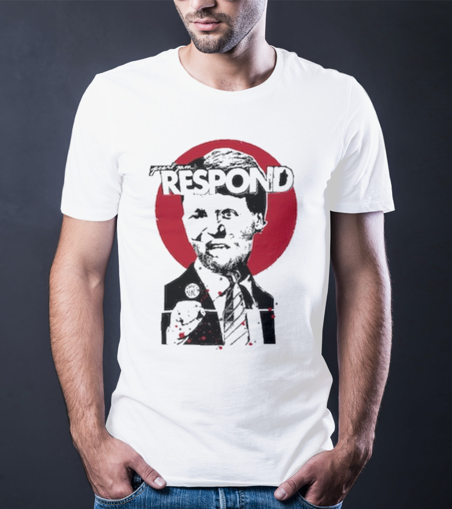 Pearl Jam Respond 2025 Red Circle Silhouette T-Shirt