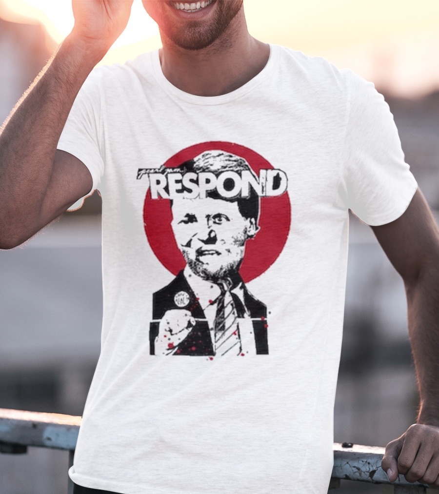 Pearl Jam Respond 2025 Red Circle Silhouette T-Shirt