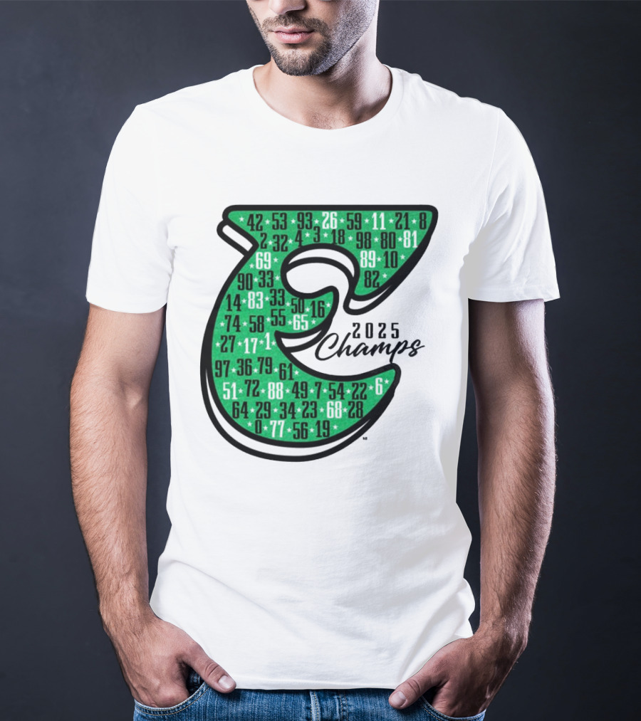 Philadelphia E 2025 Champs Numbers Design T-Shirt