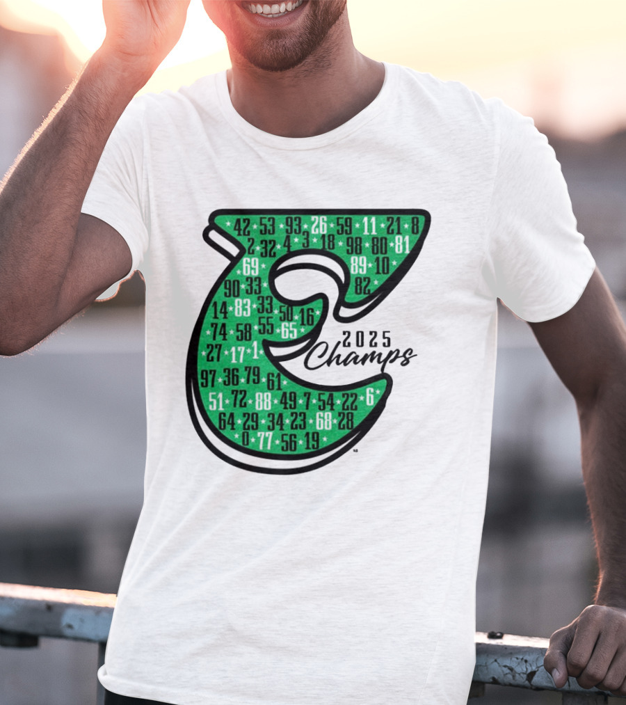 Philadelphia E 2025 Champs Numbers Design T-Shirt